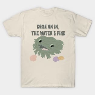Come On In The Water's Fine Funny Tasselled Wobbegong T-Shirt